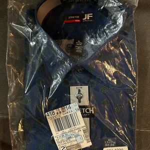 J.ferrar XL 17-17 1/2 dress shirt 34-35